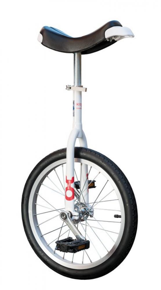 QU-AX Einrad OnlyOne 18\" weiss Alufelge, Reifen schwarz
