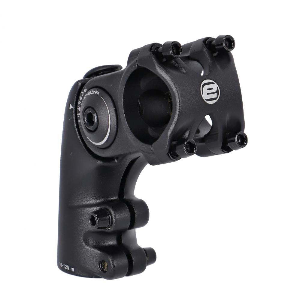 Ergotec Vorbau Octopus 50 Ahead 60 mm, winkelverstellbar 0-60°, schwarz, 31,8 mm Lenkerklemmung.