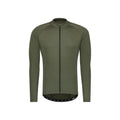BBB Cycling Trikot Transition l.a. L olive - bequemes Langarm-Radtrikot für Frühjahr und Herbst