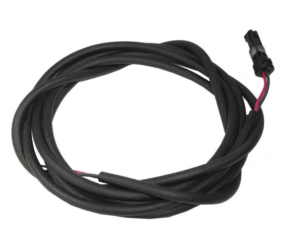 Bosch Lichtkabel Rücklicht 1.400 mm, schwarzes, aufgerolltes E-Bike Kabel mit Stecker.
