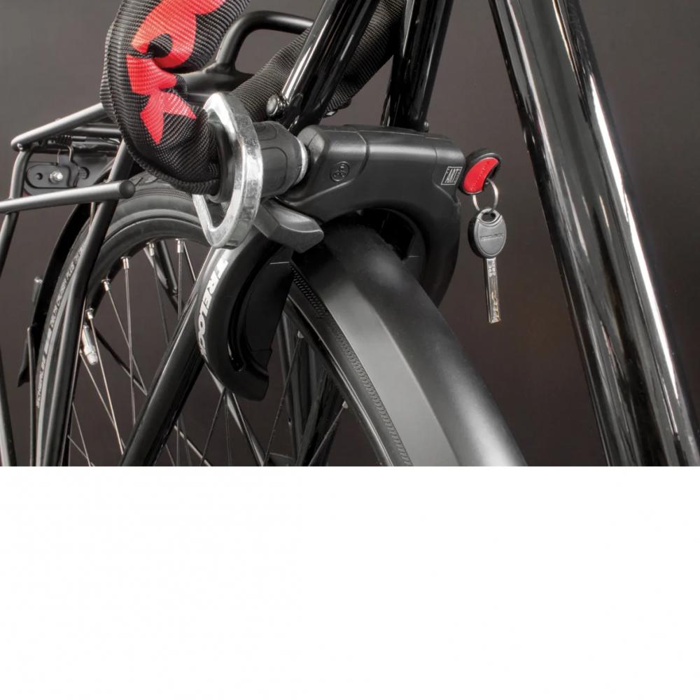 Trelock RS 453 Rahmenschloss PROTECT-O-CONNECT AZ, schwarz, Sicherheitsstufe 13, für Reifen bis 72 mm, erweiterbar mit Ketten/Kabeln