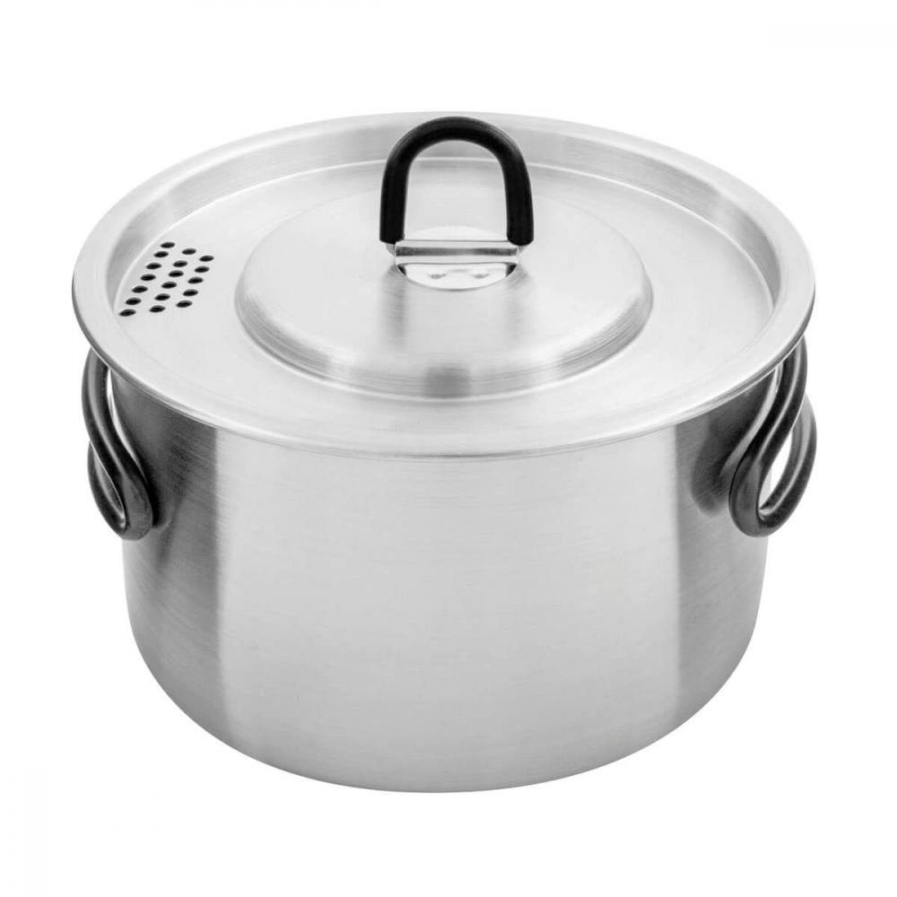 Tatonka Kettle II 1,0 l - Campingtopf Unisex 1,0 L mit Pfannendeckel aus Edelstahl
