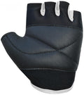 CHIBA Cool Kids Kinder Radhandschuh, schwarz/grau, fingerlos, mit Griptec-Innenhand und Polsterung.