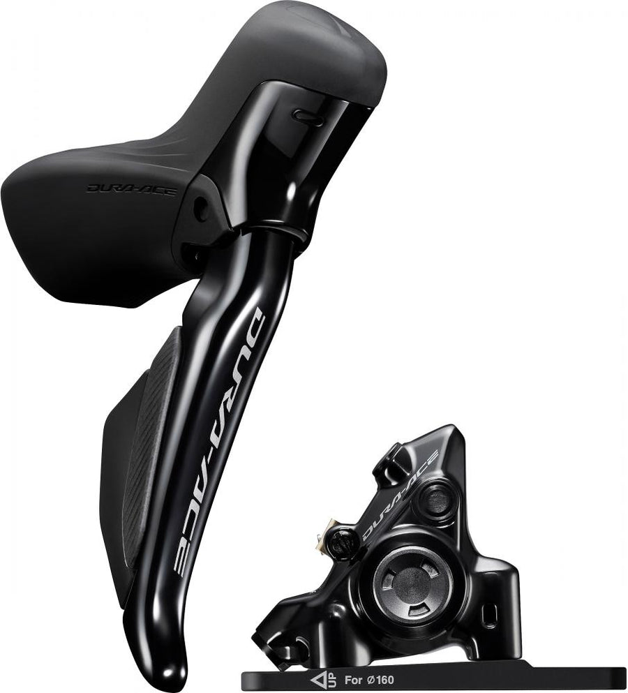 Shimano Dura-Ace Di2 Disc Brake STI Set links vorne 12-fach Wireless Flat Mount schwarz - ST-R9270-L - BR-R9270 - 1000 Millimeter