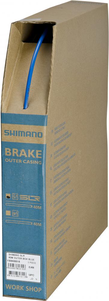 SHIMANO Bremszugaußenhülle SLR 40 m ? Werkstatt-Rolle, Blau