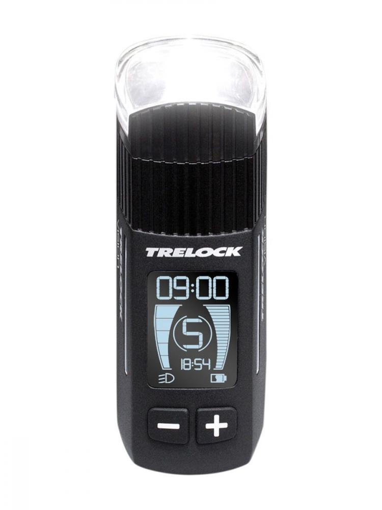 Trelock LS 760 I-Go Vision Frontleuchte schwarz mit Display, 100 Lux, StVZO, USB.