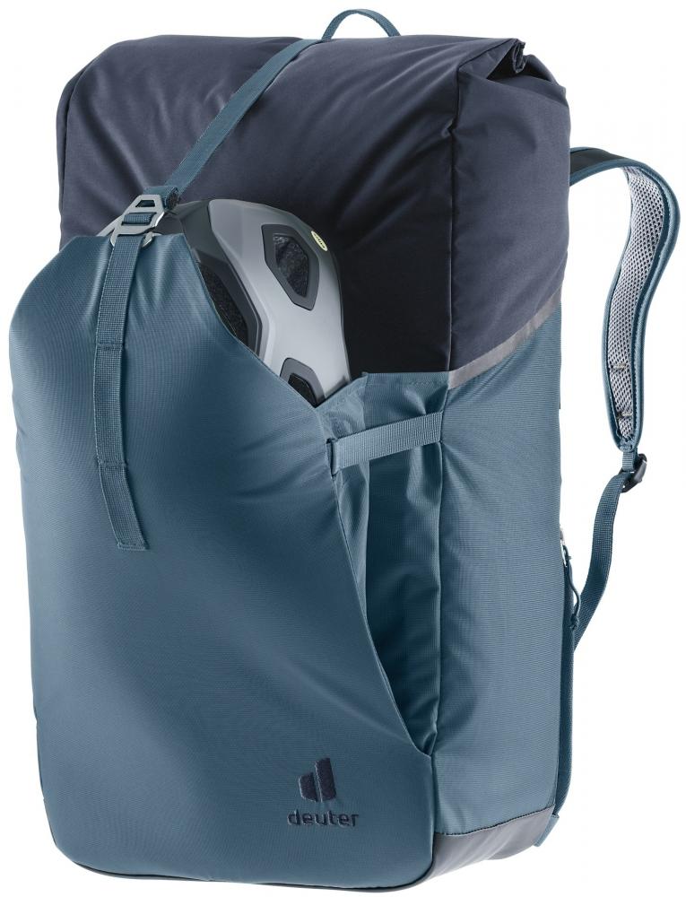 Deuter Xberg 25 Fahrradrucksack Rot - 2in1 Klappmechanismus & Hinterradtasche