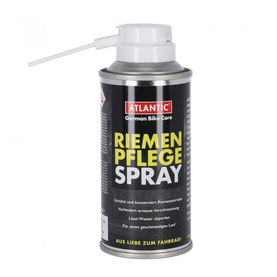 Atlantic Power Riemenpflegespray 150ml Sprühdose mit Kapillarrohr für geschmeidigen Fahrradlauf.
