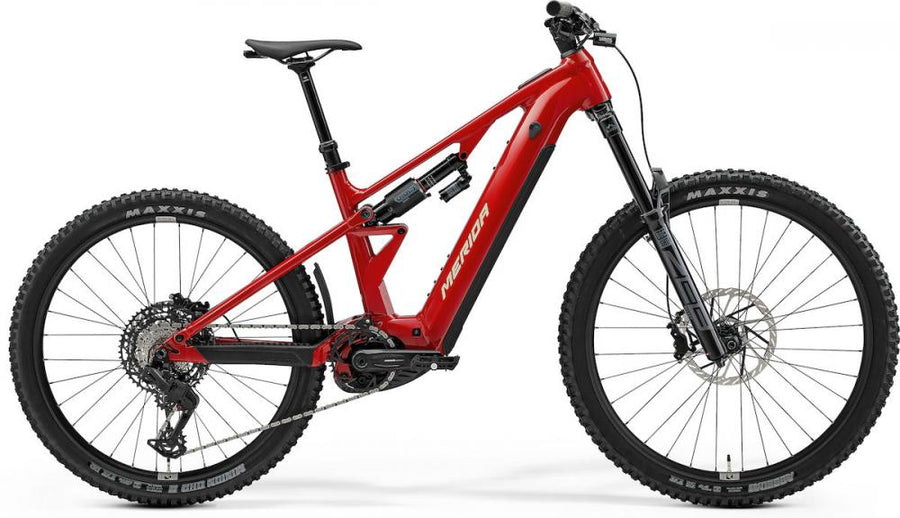 Merida eONE-EIGHTY 700 E-MTB Fully - Größe M - heritage red-brown - 800 Wh - Bosch Performance Line CX - 180 Millimeter Federweg