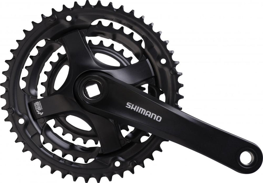 SHIMANO Kurbelgarnitur TOURNEY FC-TY501 - 6-fach, 7-fach, 8-fach, 175 mm, 48-38, 28 Zähne