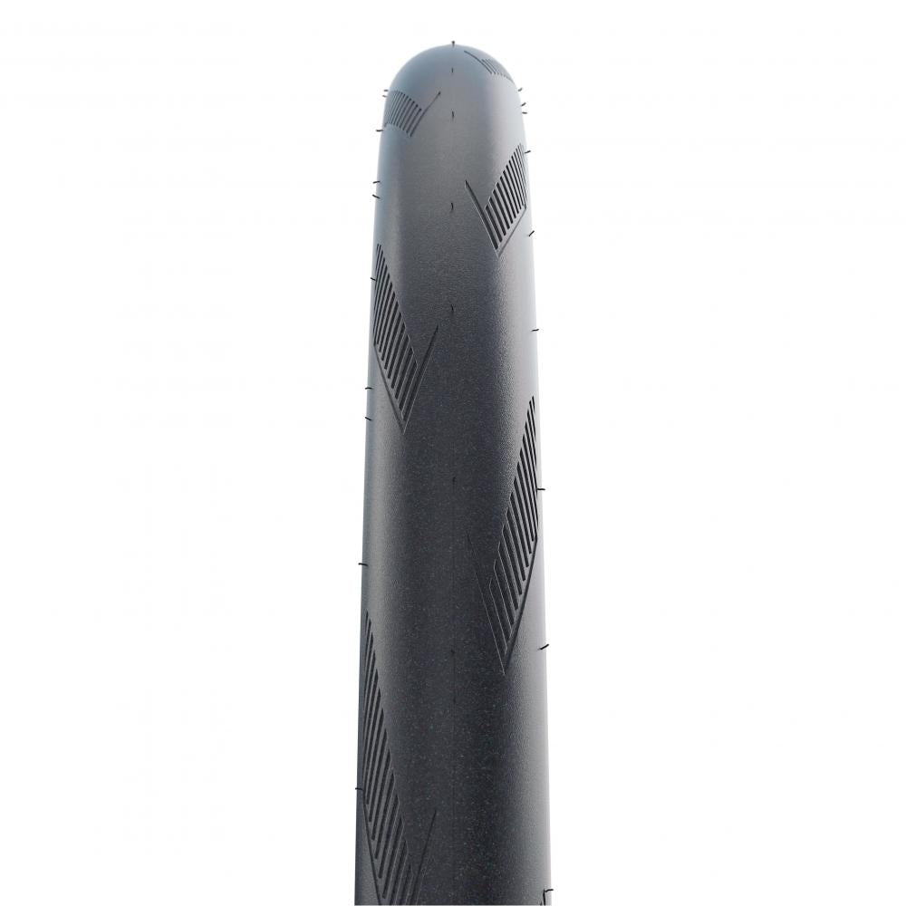 Schwarzer Schwalbe One Performance Line Faltreifen mit RaceGuard Pannenschutz für E-Bikes (28x1.25).
