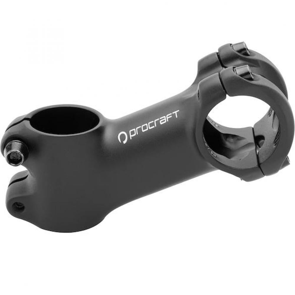 Procraft Vorbau City Pro 25° / 90 mm Schwarz - Ergonomischer Fahrrad-Vorbau aus 6061/T6 Aluminium