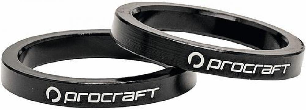 Procraft Ahead Spacer Alu 1 1/8 5 mm 1 1/8 Zoll schwarz - präzise Lenkerhöhe