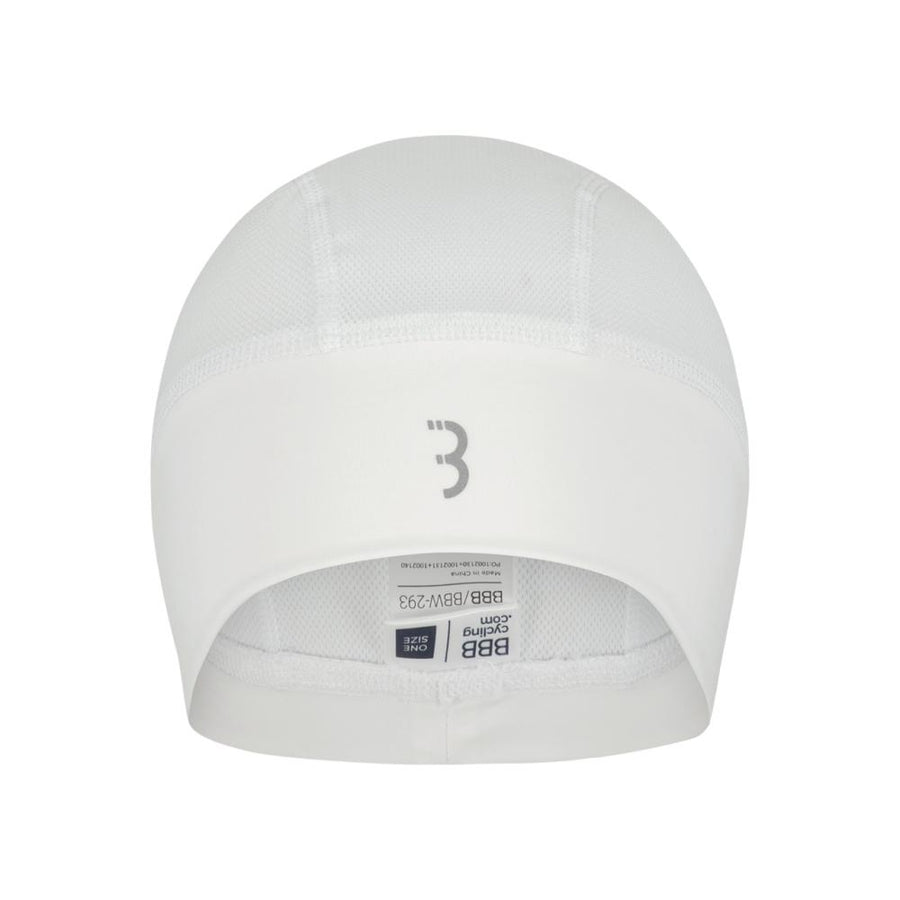 BBB Cycling BBB ComfortCap Helmmütze 293 Weiß - komfortabler Schweißschutz unter dem Helm