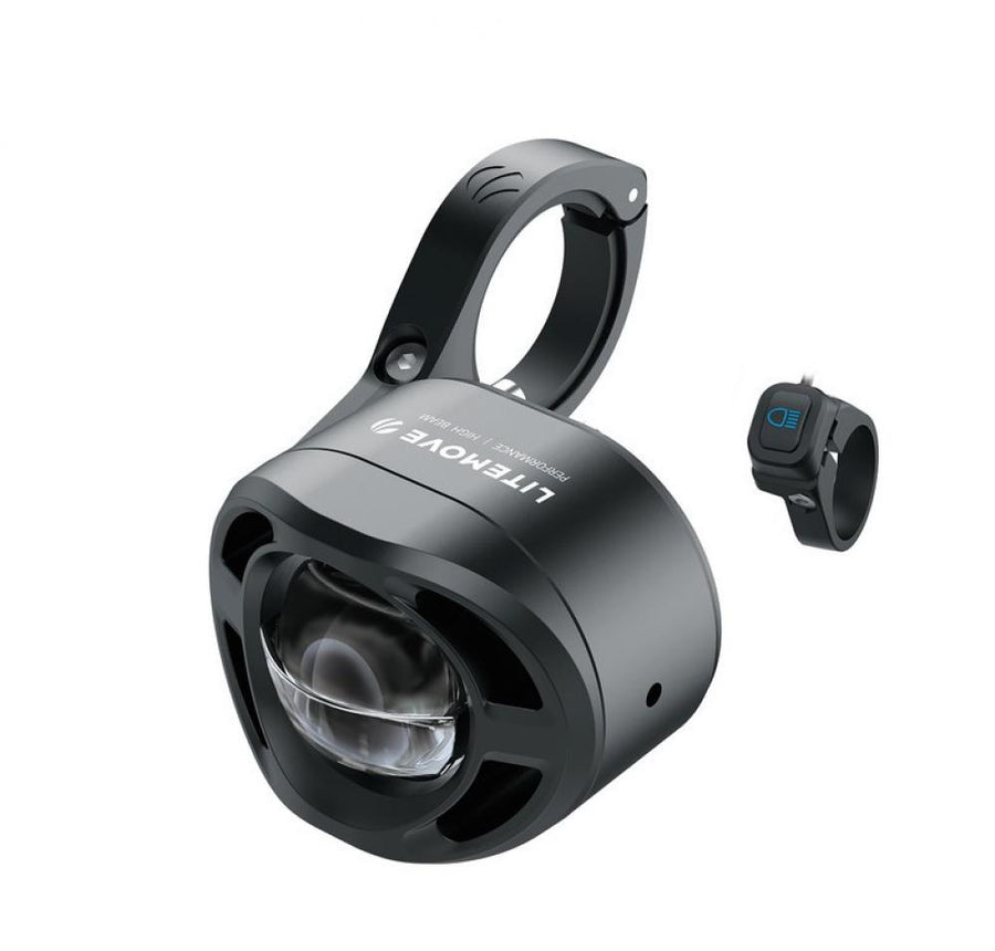 LITEMOVE Frontlicht mit Fernlicht AEW-230 Lenkerhalterung 230 - kompakter Hochleistungs-LED-Scheinwerfer