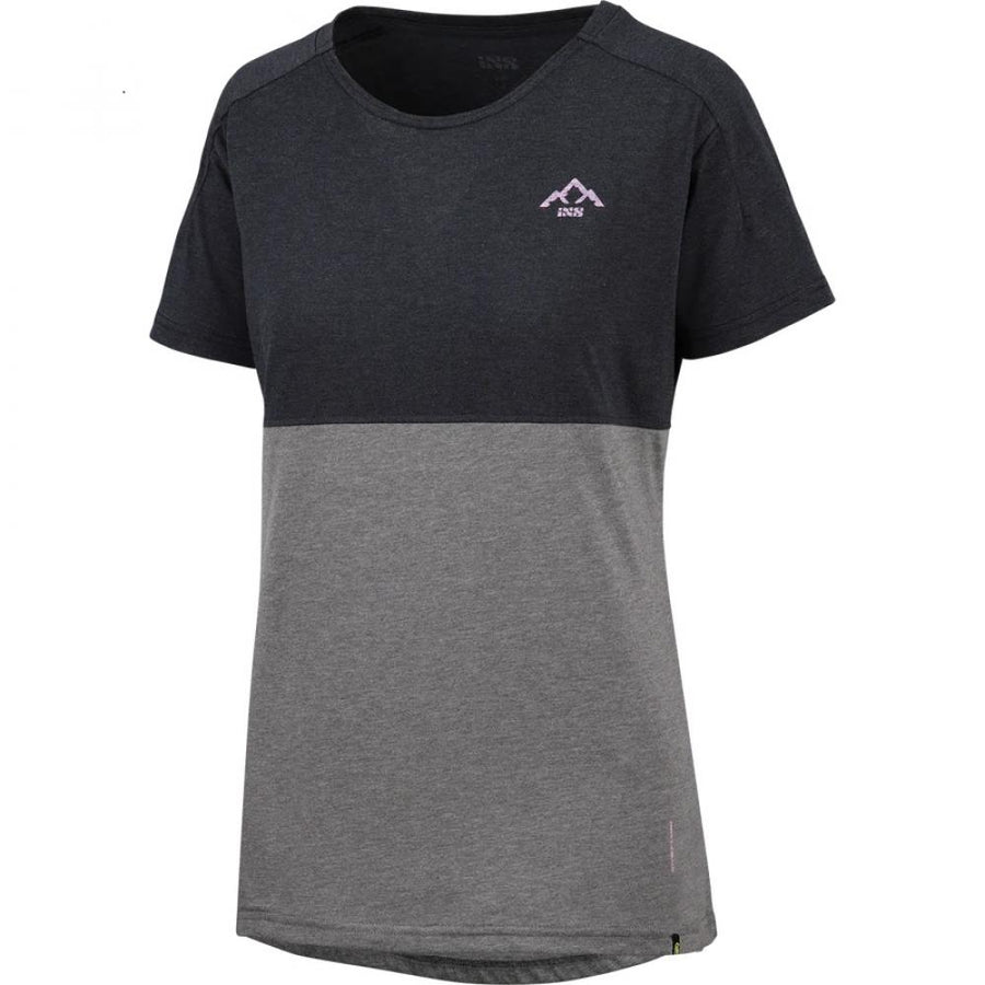 IXS Sports Division iXS Flow Women Mountain Tech Tee 40 black/graphite - atmungsaktives Bike-Shirt