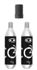 Crankbrothers CO2 Kartuschen 16g mit Gewinde und Aufsatz
