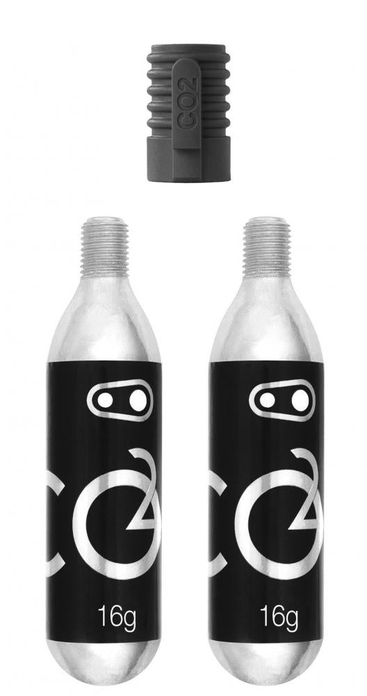 Crankbrothers CO2 Kartuschen 16g mit Gewinde und Aufsatz