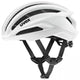 uvex surge Rennradhelm white matt 59-61cm, aerodynamisch optimiert, herausragende Belüftung, Brillengarage, mit Team Intermarché-Wanty entwickelt, optionales Aero-Cover