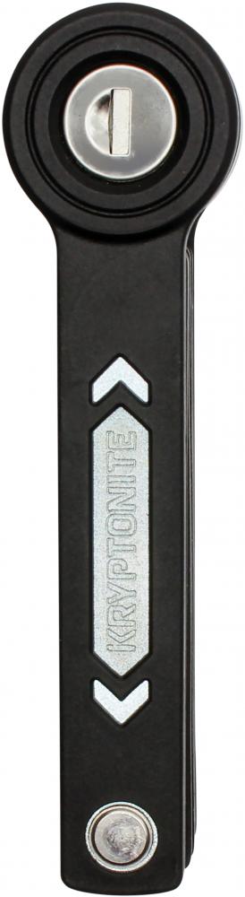 Kryptonite Keeper Mini Faltschloss schwarz, 80cm, 2,5mm gehärtete Stahlglieder, kompakt gefaltet.