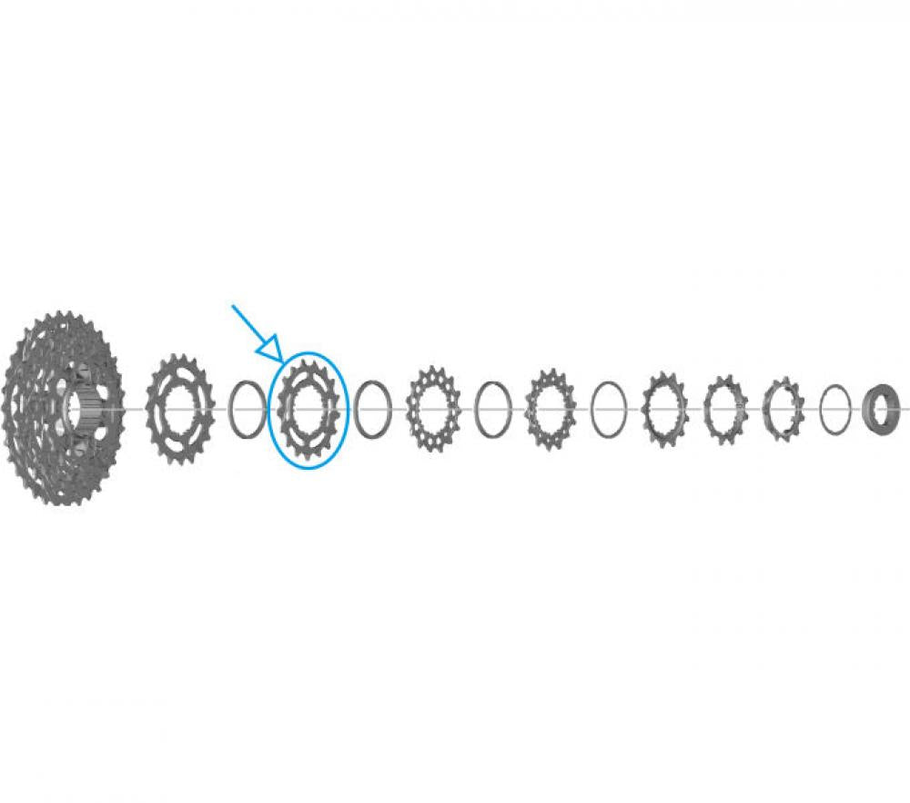 SHIMANO Ritzel für CS-R7100 - 17 Zähne