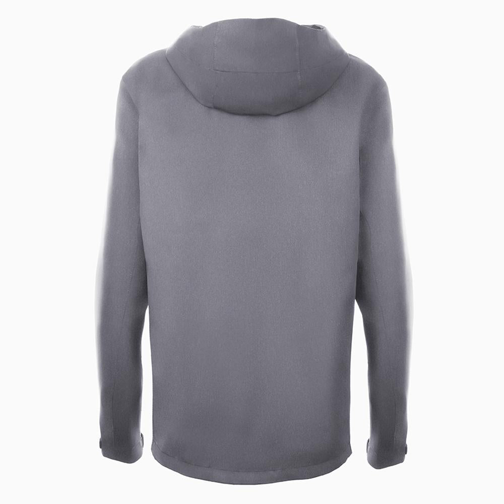 CHIBA Rainjacket Damen - wasserdicht, winddicht, atmungsaktiv, hellgrau, Gr. L