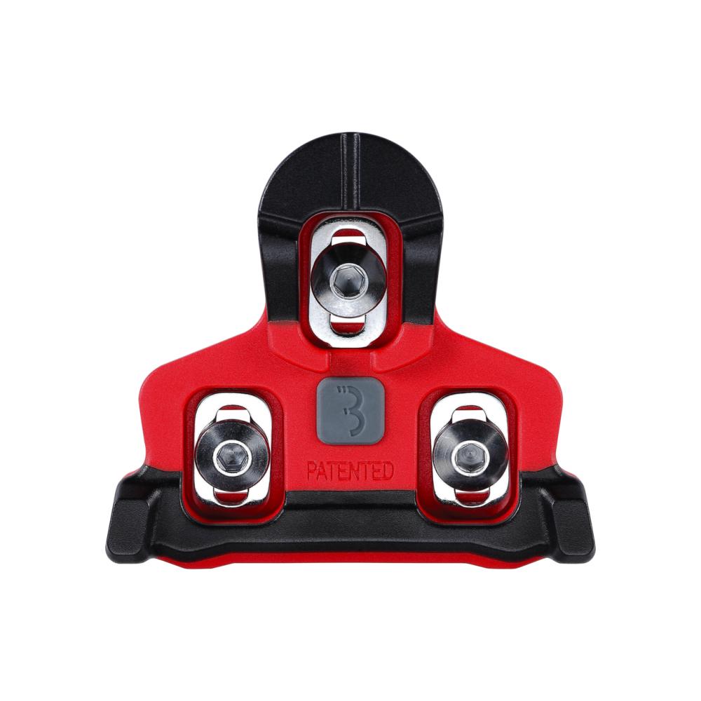 BBB Cycling BBB Schuhplatten PowerClip 6 degree One Size rot - effizienter Kraftschluss fürs Rennrad
