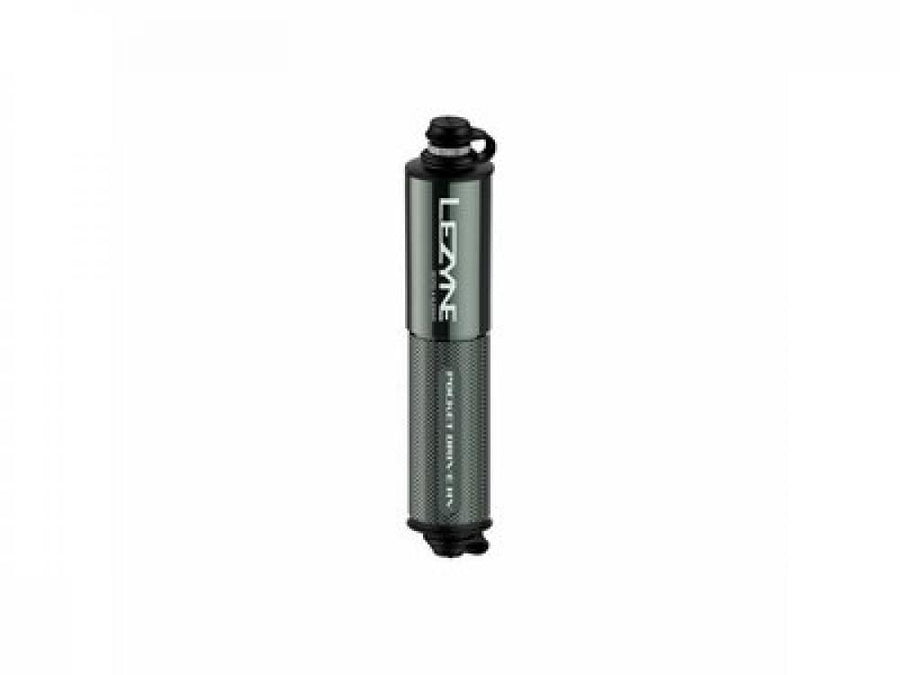 LEZYNE, Pumpen, Minipumpe, Pocket Drive HV CNC, hellgrau-glänzend, 90PSI, 1,4cm